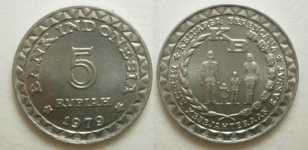 2 munten Indonesië 1979, Ophalen of Verzenden, Zuidoost-Azië