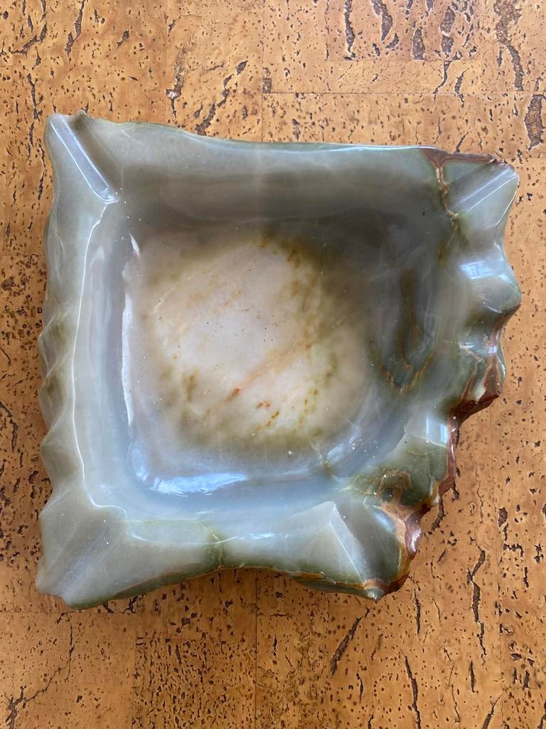 Unieke Onyx Marmeren Asbak - Gaaf en Origineel, Antiek en Kunst, Ophalen