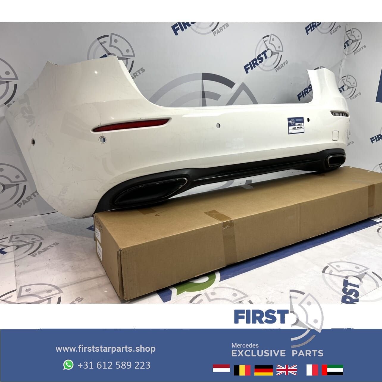 W177 ACLASS ACHTERBUMPER WIT BUMPER COMPLEET Mercedes A Klas, Gebruikt, -, Ophalen of Verzenden, Achter