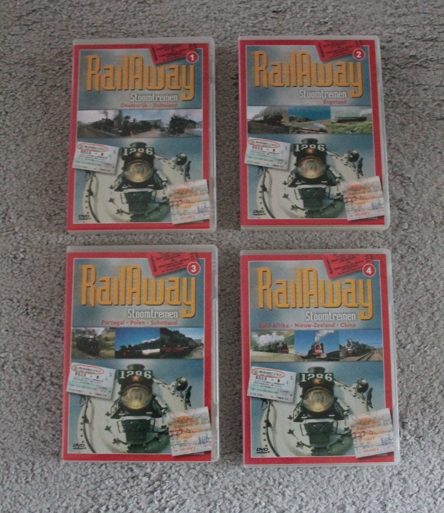 RailAway stoomtrein dvd's, Ophalen of Verzenden, Zo goed als nieuw, Trein, Overige typen