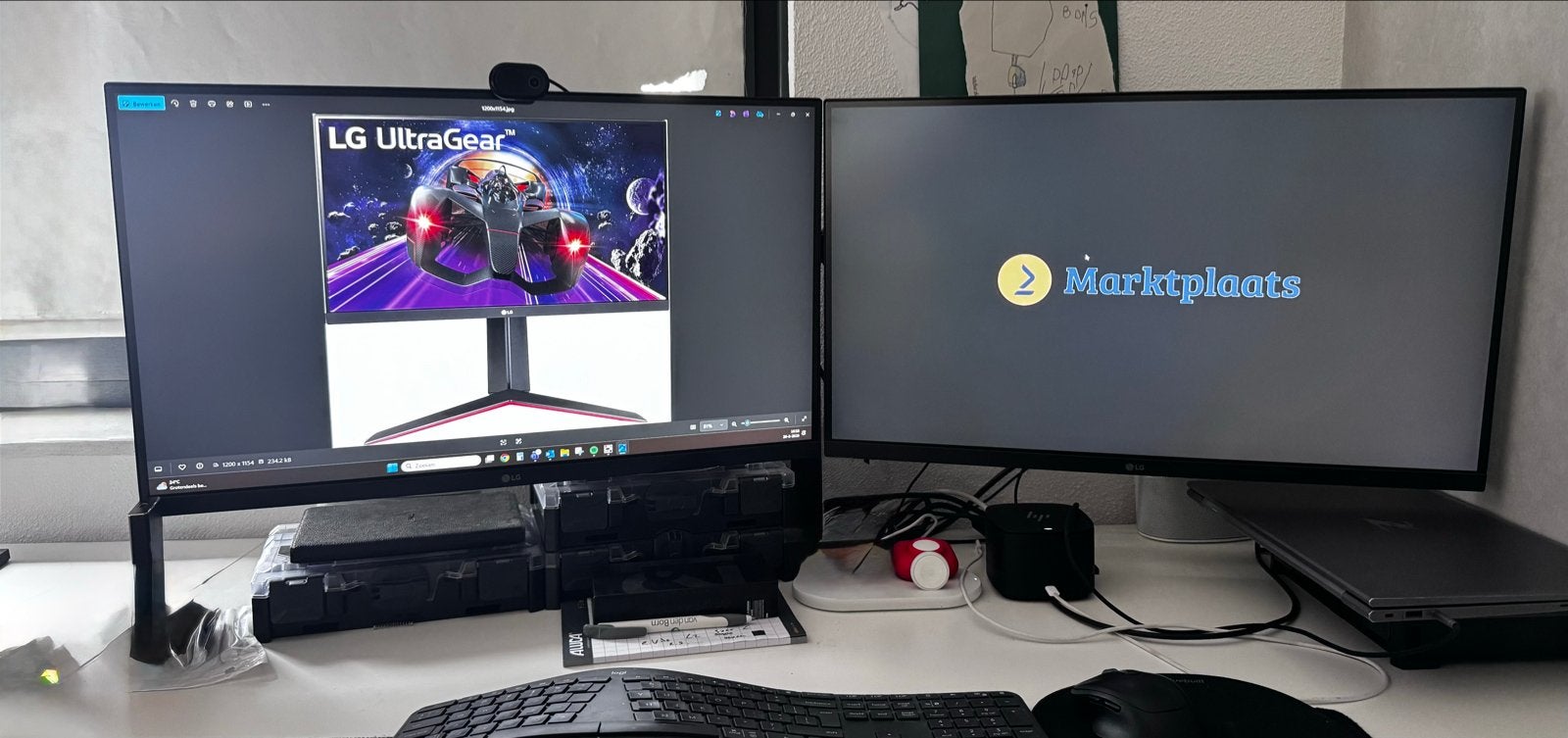 2x LG UltraGear 27GN650 Gamingmonitor + monitorbeugel, Computers en Software, Monitoren, IPS, 101 t/m 150 Hz, Full HD, Zo goed als nieuw