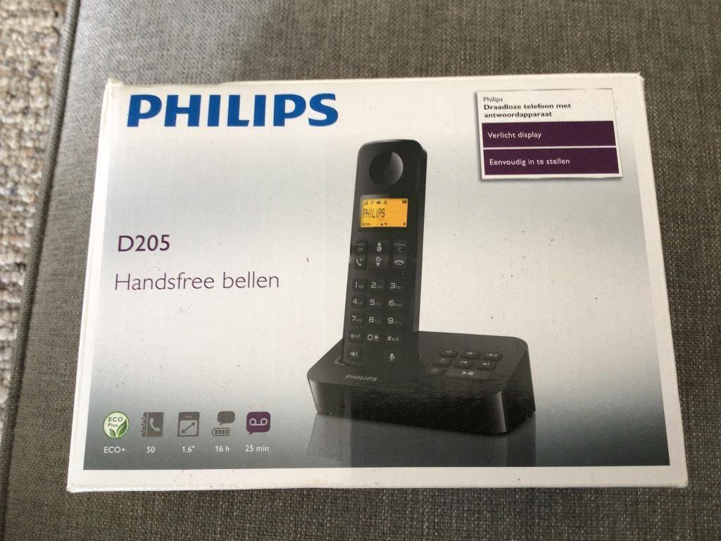 Philips draadloze telefoons D205 t.e.a.b., Ophalen of Verzenden, Nieuw, 2 handsets