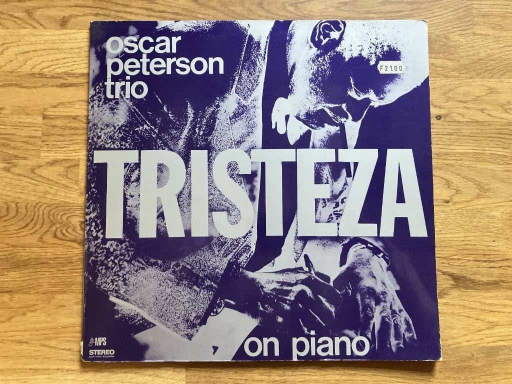 The Oscar Peterson Trio / Tristeza On Piano, Ophalen of Verzenden, Jazz