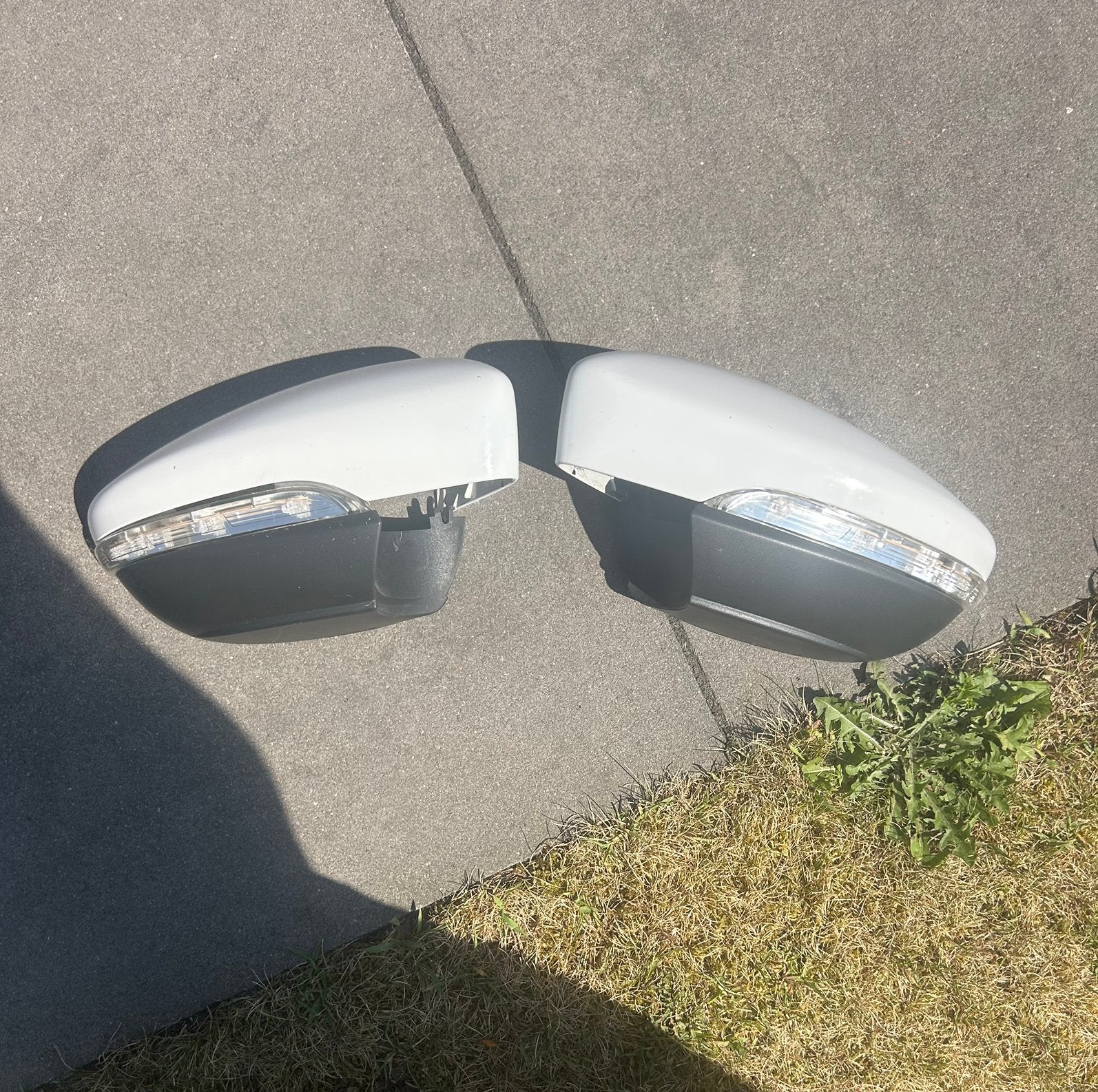 Spiegelkappen en zijknipperlicht scirocco, passat en eos, Auto-onderdelen, Spiegels, Verzenden, Gebruikt, Volkswagen