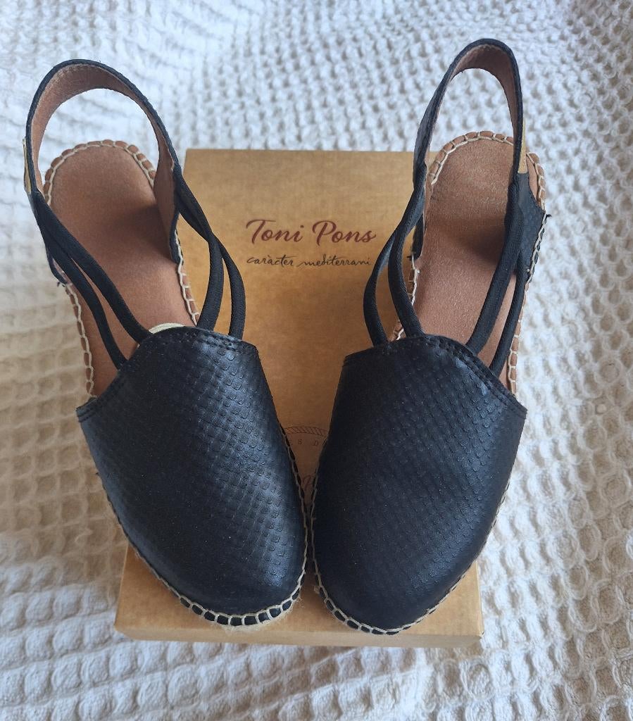 Tony pons espadrilles 38, Zwart, Nieuw, Ophalen of Verzenden, Espadrilles of Moccasins