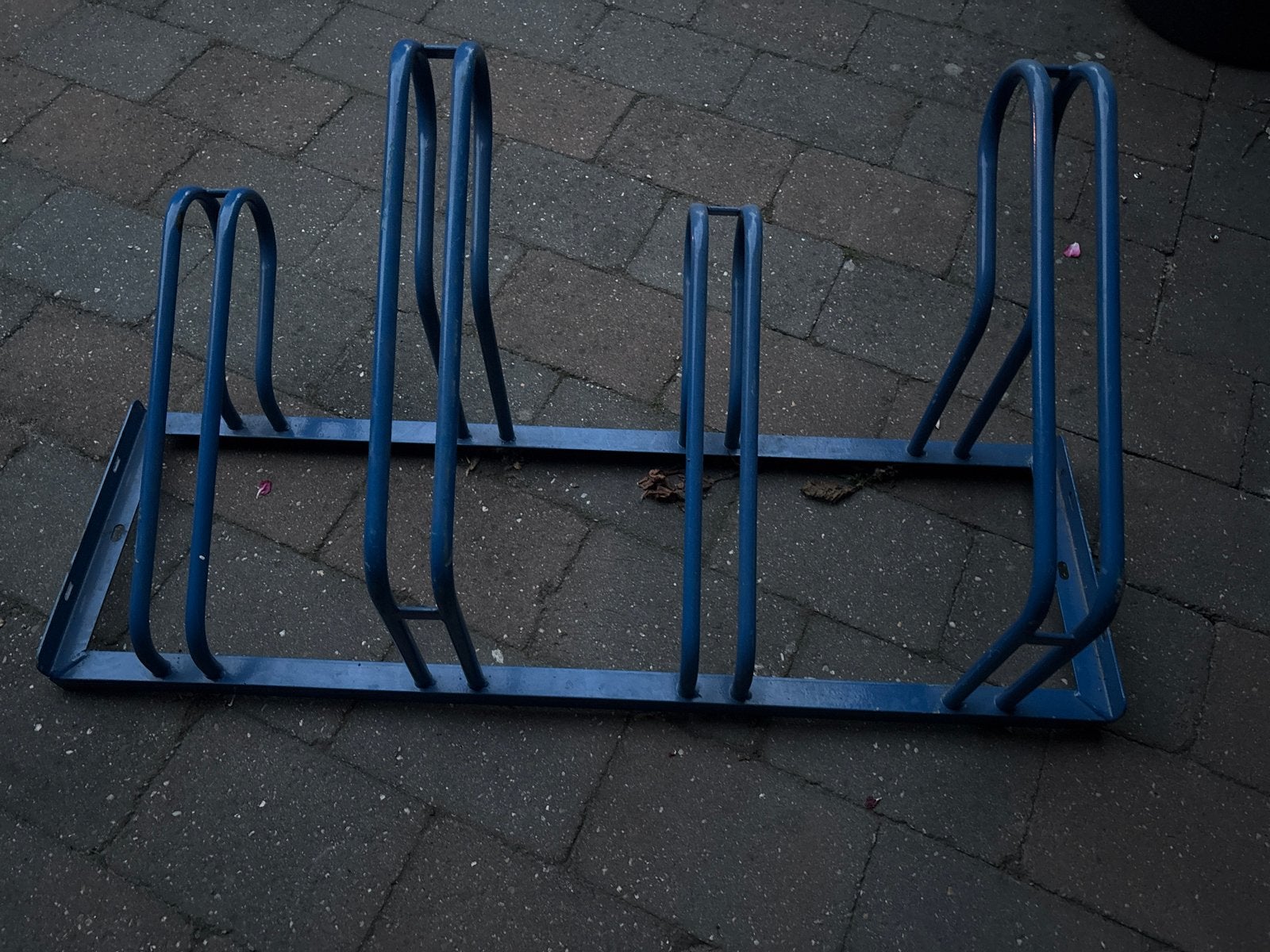 Fietsenrek ijzer 120 cm - Blauw, Ophalen, Gebruikt
