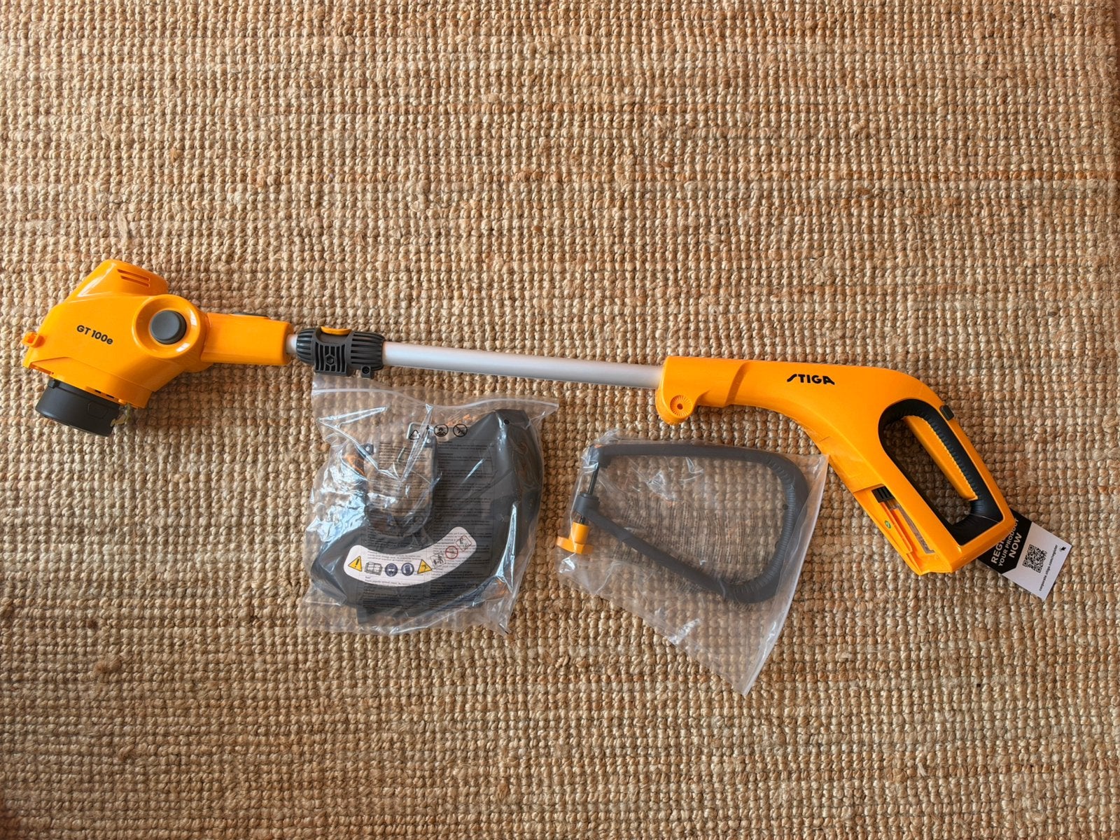 Stiga steelmaaier GT 100e, Ophalen, Zo goed als nieuw, Accu