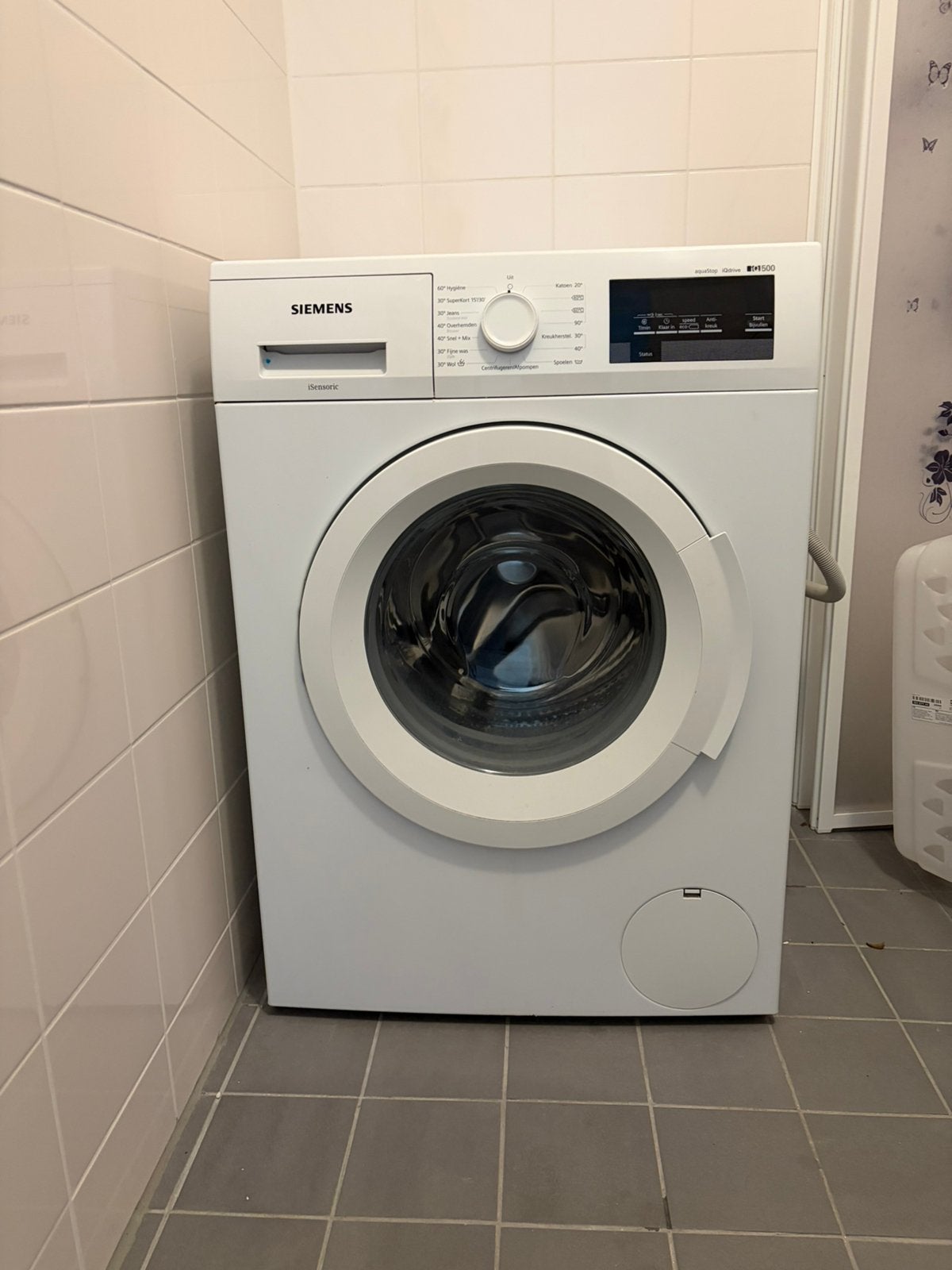 Te koop wasmachine, Witgoed en Apparatuur, Wasmachines, Ophalen, Zo goed als nieuw, 85 tot 90 cm, 1200 tot 1600 toeren