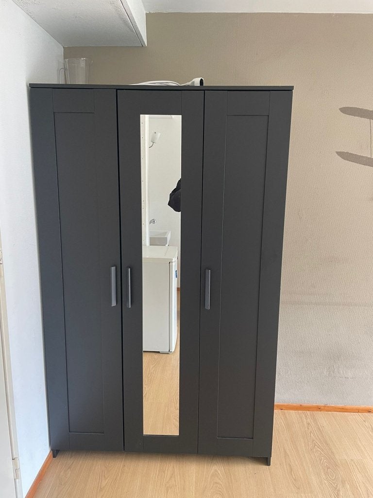 Kledingkast Brimnes (Ikea) 3 deuren, Ophalen, Met deur(en), Gebruikt, 100 tot 150 cm