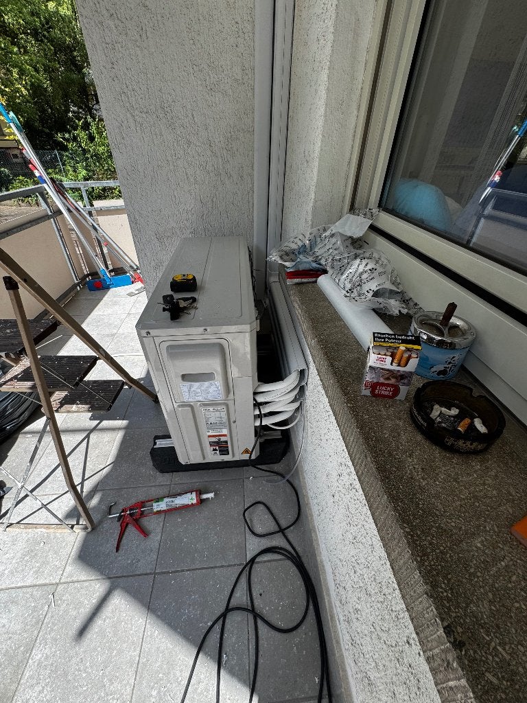 5 kW airco all-in, compleet gemonteerd voor €1.300, Witgoed en Apparatuur, Airco's, Koelen en Ontvochtigen, Timer, Nieuw, 3 snelheden of meer