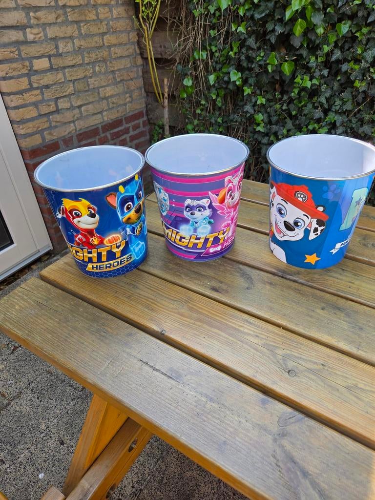 Paw Patrol & Mighty Heroes prullenbakken, Ophalen, Gebruikt, Jongen of Meisje