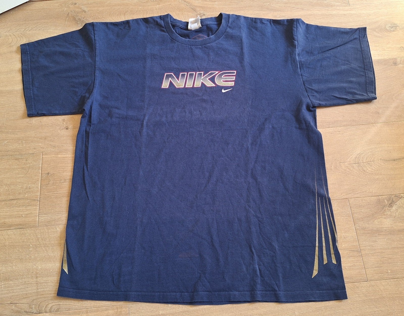 Vintage Nike T-shirt - Donkerblauw met logo, Kleding | Heren, T-shirts, Ophalen of Verzenden