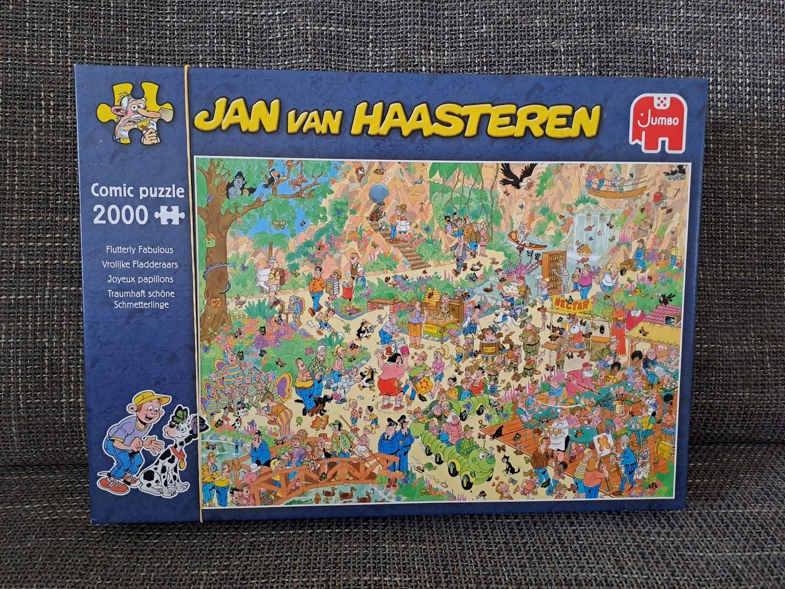 Jan van Haasteren Vrolijke Fladderaars 2000 stukjes, Ophalen, Meer dan 1500 stukjes, Zo goed als nieuw, Legpuzzel