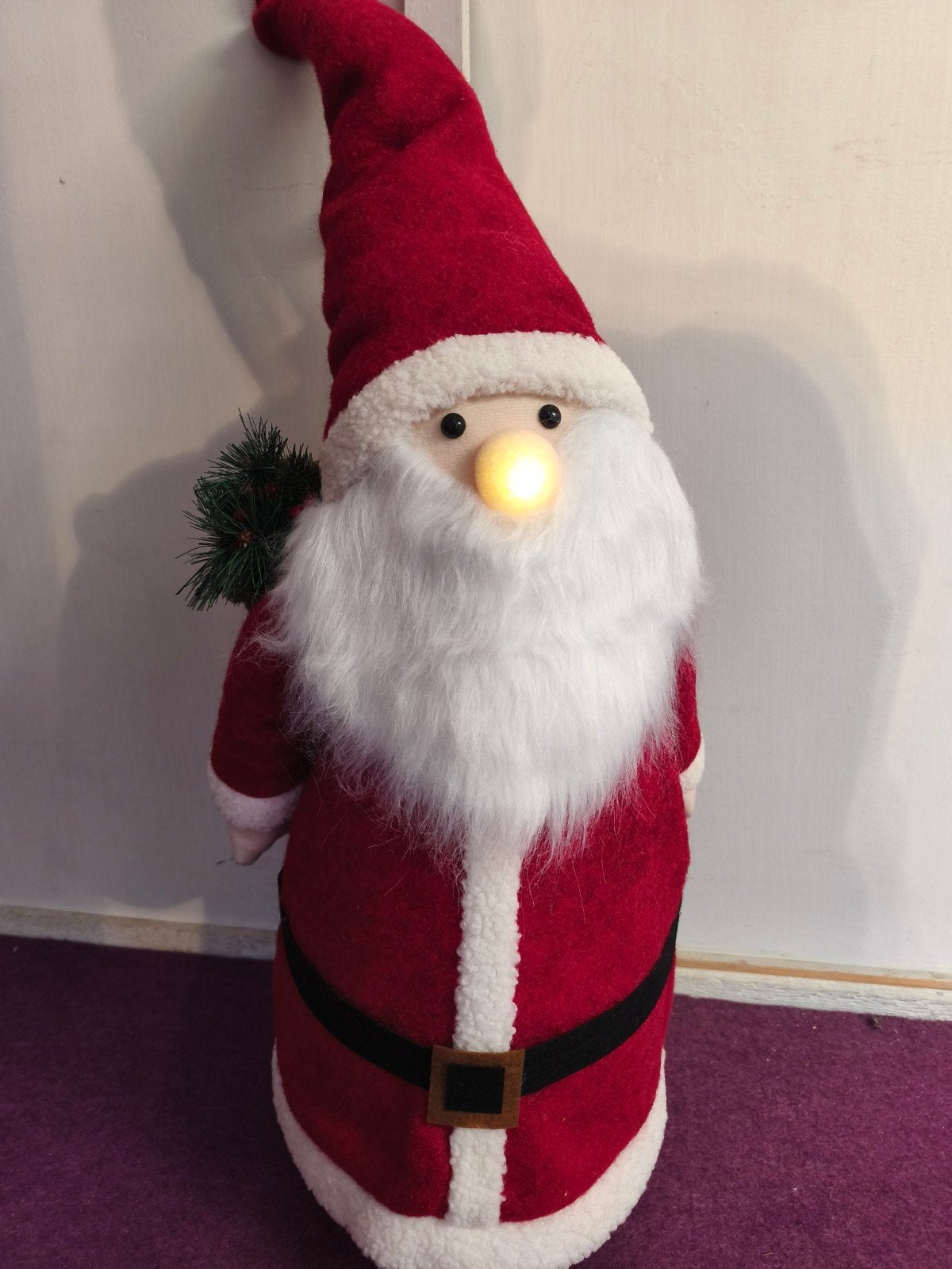 Te koop, mooie nieuwe kerstman, 80cm hoog met lampje., Ophalen