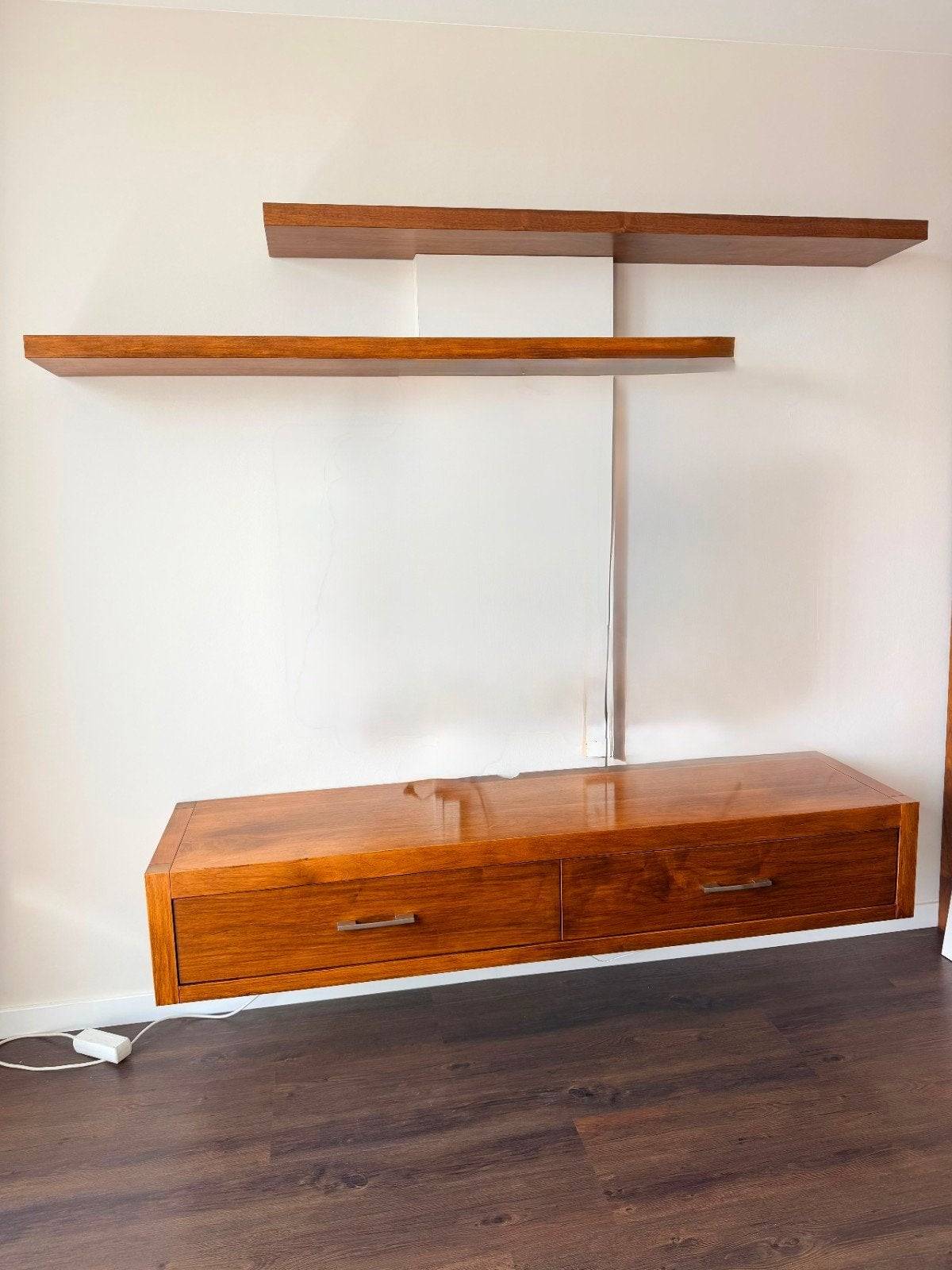 Zwevend TV-meubel met lades - 180x45x30 cm, Ophalen, Gebruikt, 150 tot 200 cm, Minder dan 100 cm