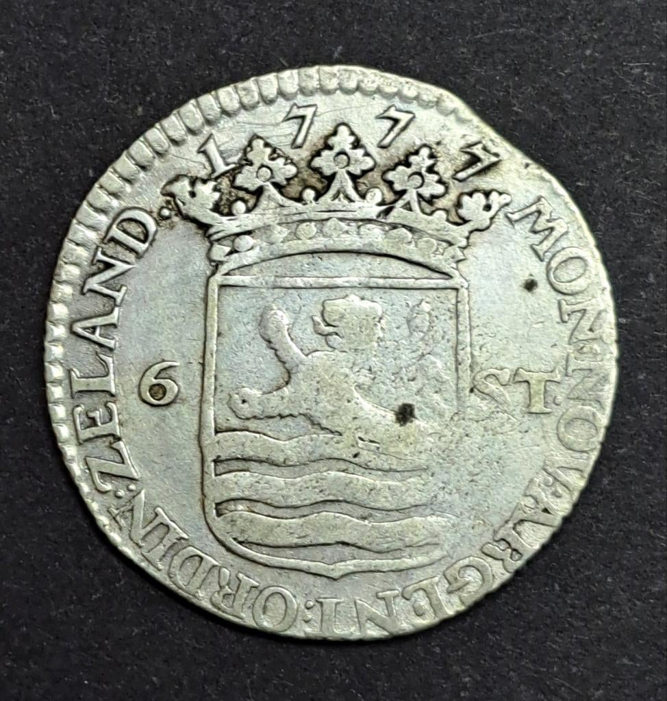 Zeeland scheepjesschelling 1777 lastig jaartal, Vóór koninkrijk, Verzenden, Zilver, Overige waardes