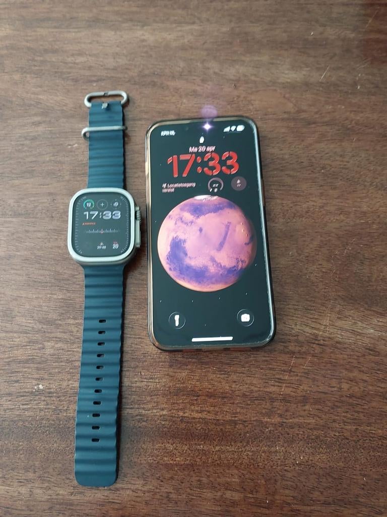 iPhone 14 met Apple Watch Ultra 2 - Goed onderhouden set, Telecommunicatie, Mobiele telefoons | Apple iPhone, Ophalen of Verzenden