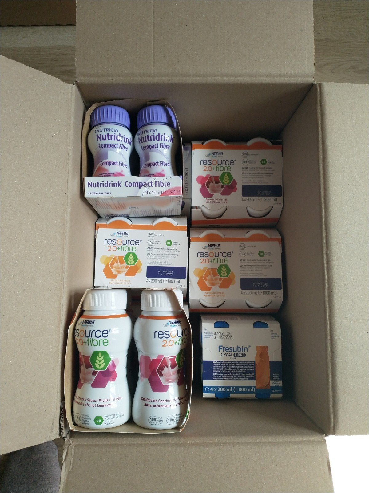 32 x dieetdrank dieetvoeding fruitsmaak Nutricia en Nestlé, Ophalen