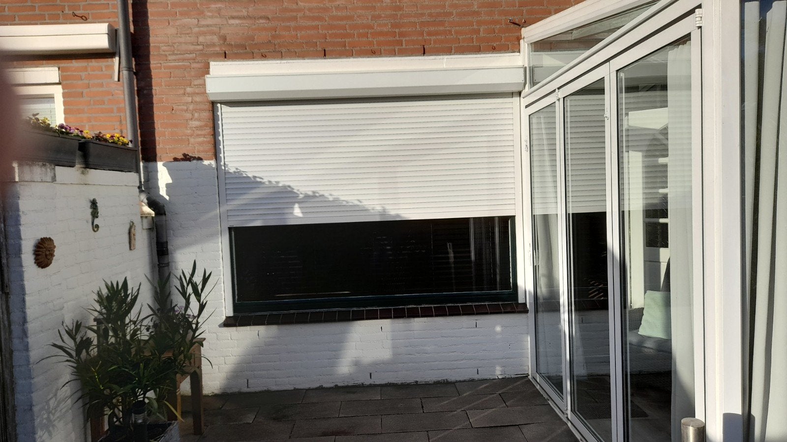 elektrisch rolluik 2,43 x 1,87 bxh, Doe-het-zelf en Verbouw, Ophalen, Gebruikt, Wit, 200 cm of meer