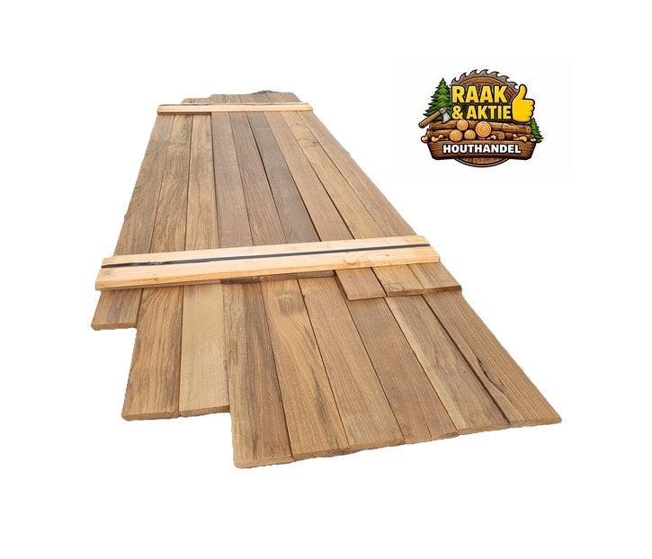 4.59 m2 Rhombus profiel 1.8x11.0 cm - nr: HP253, Tuin en Terras, Palen, Balken en Planken, Ophalen, Planken, Nieuw, Hardhout