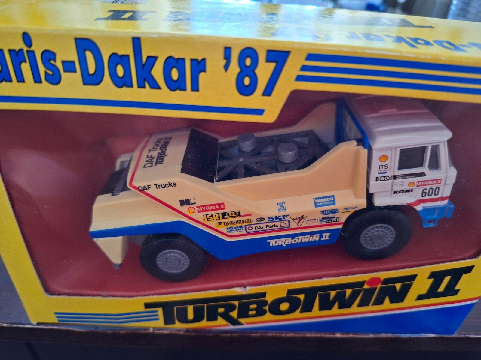 DAF TurboTwin II Paris-Dakar '87 modelauto in doos, Kinderen en Baby's, Ophalen of Verzenden, Nieuw