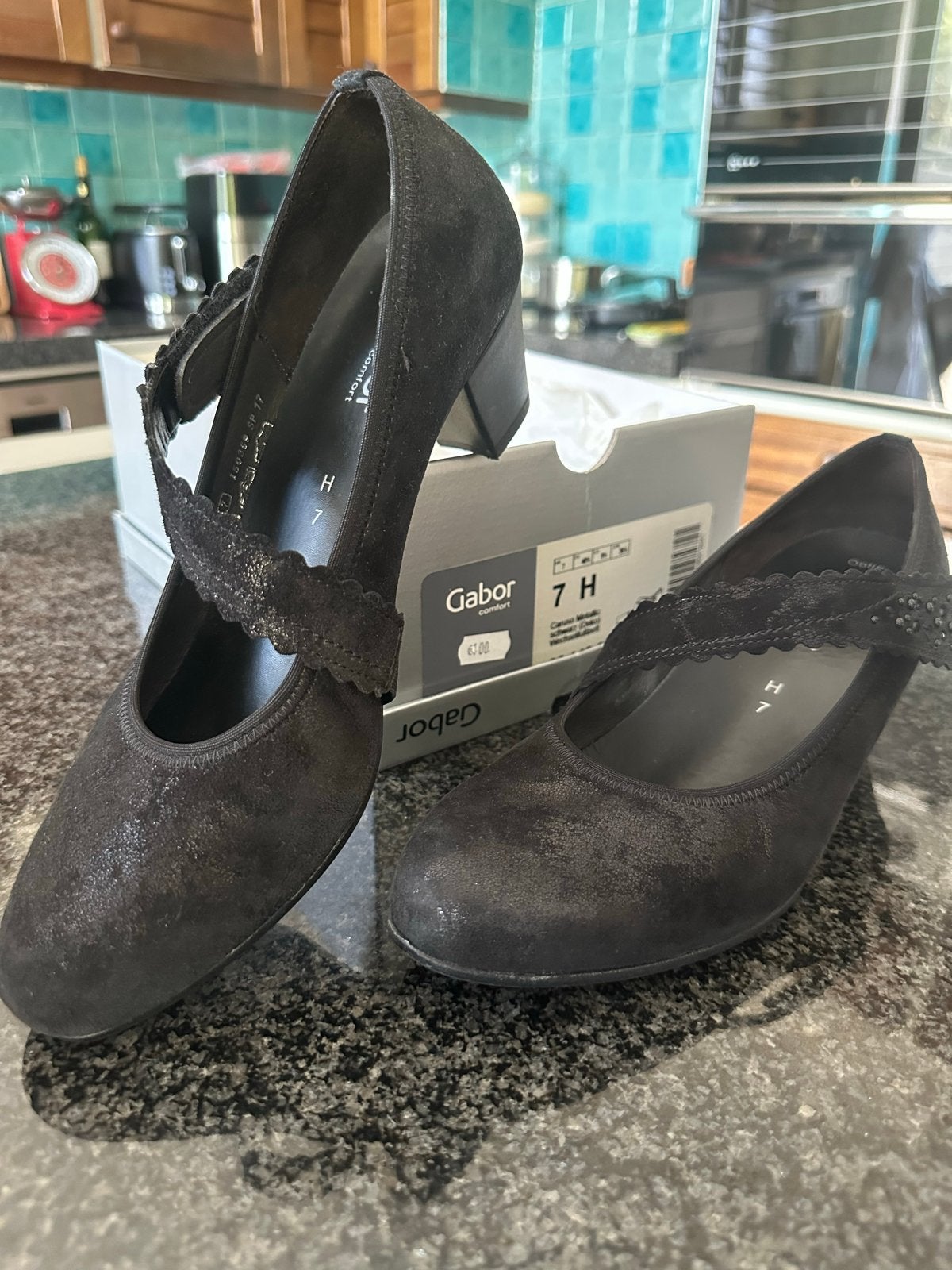 Gabor Comfort Zwarte Pumps Maat 7 (40.5), Ophalen of Verzenden, Zo goed als nieuw, Zwart, Pumps