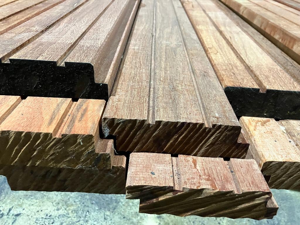 Hardhout-Massaranduba–planken–vlonderplanken-terrasplanken, Tuin en Terras, Terrasdelen en Vlonders, Ophalen, Nieuw, Hout