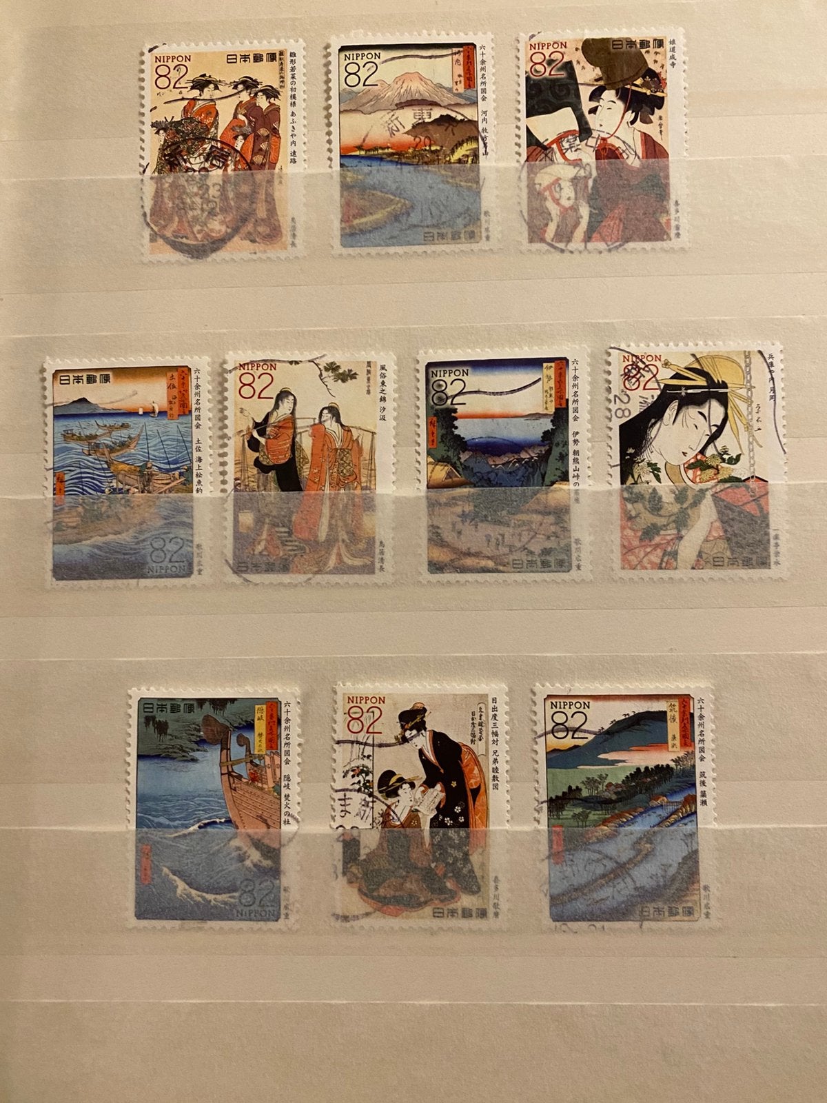 Japan Ukiyo-e houtsnede (5), Ophalen of Verzenden, Buitenland