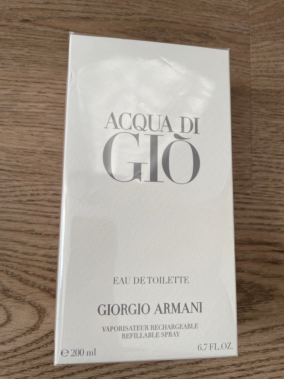 Giorgio Armani acqua di gio refillable 200ml edt nieuw, Ophalen of Verzenden, Nieuw