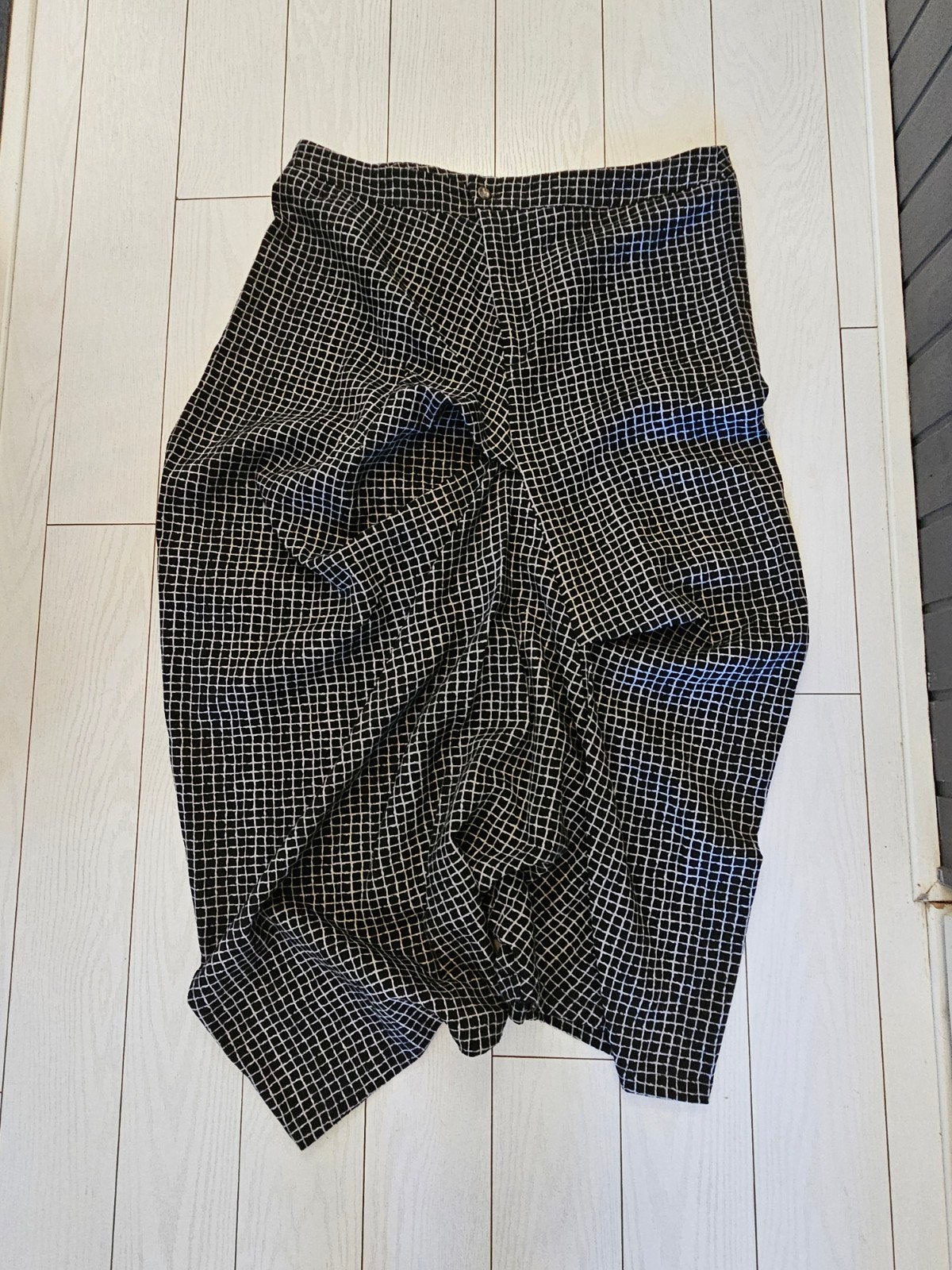 Elsewhere Harembroek XL - Zwart/Wit Ruit - Asymmetrisch, Elsewhere, Maat 46/48 (XL) of groter, Zo goed als nieuw, Meerkleurig
