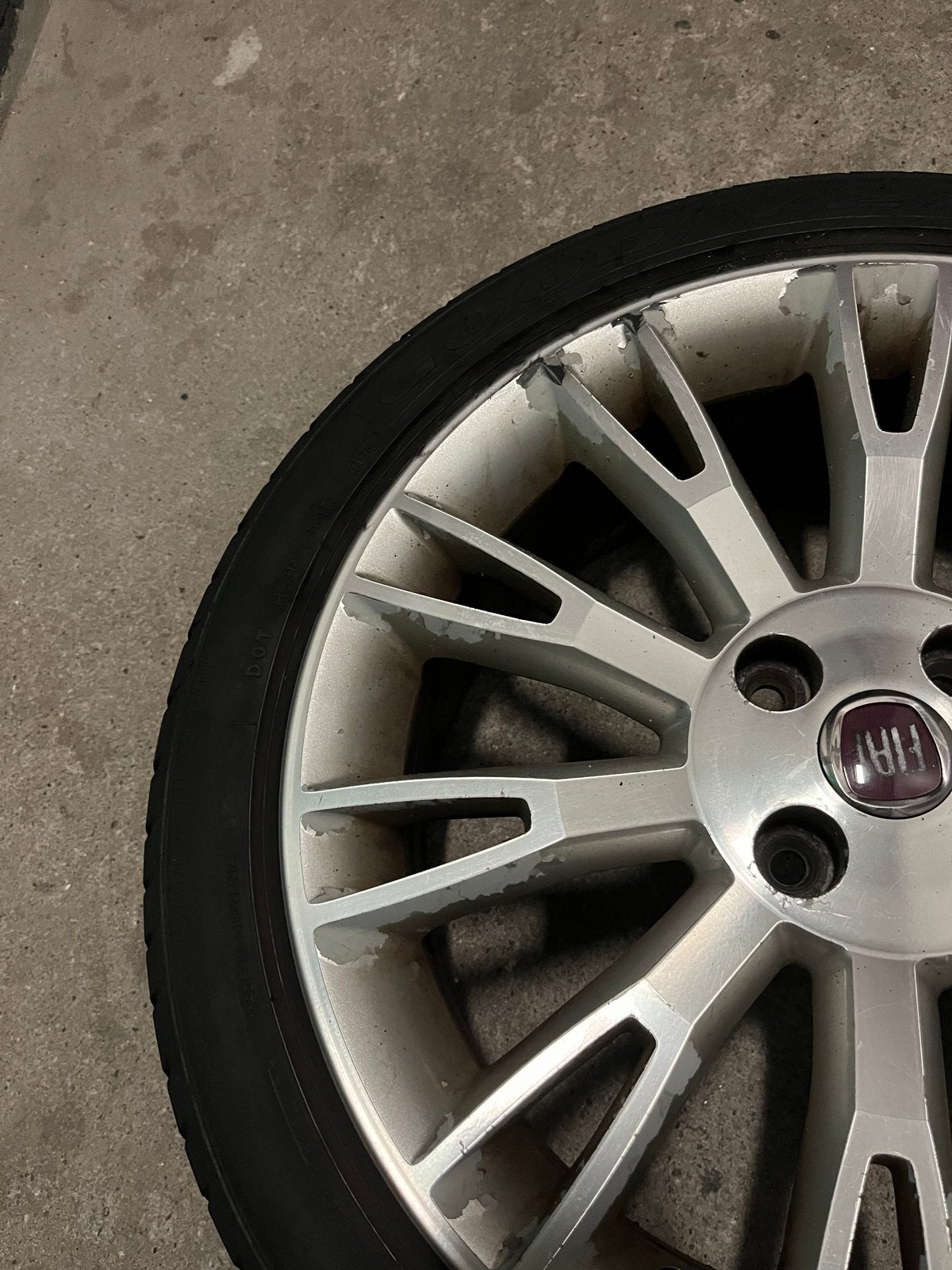 Fiat Velgen met Zomerbanden - 17 inch, Ophalen, Gebruikt