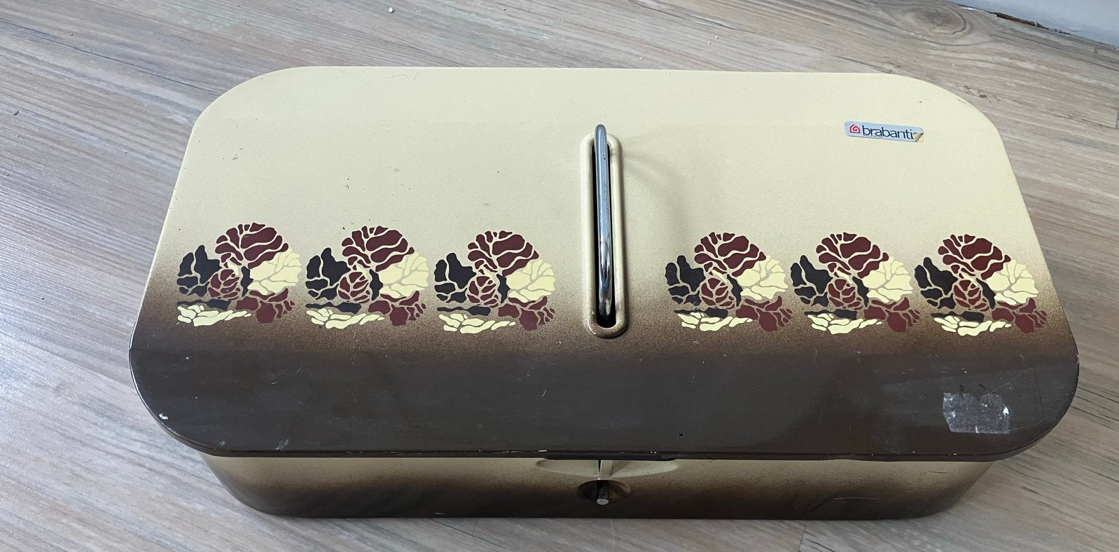 Retro Brabantia schoensmeerkistje met bloemmotief, Ophalen