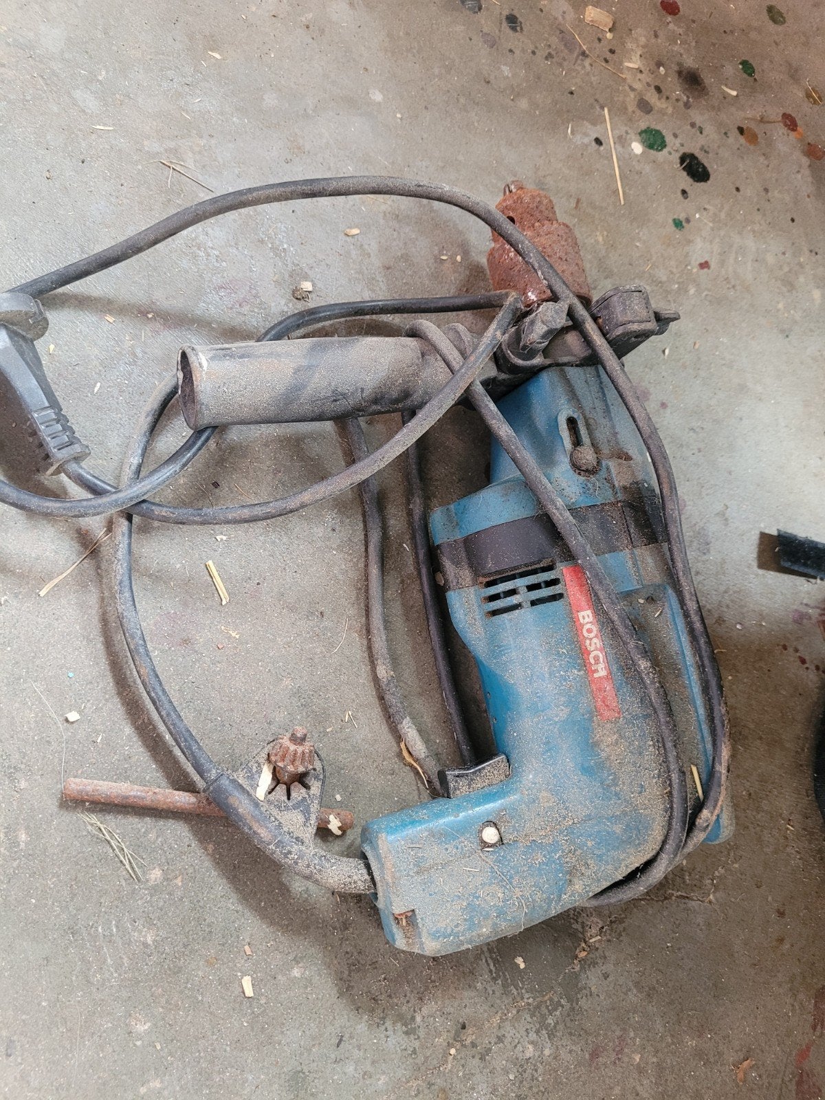 Oude Bosch boormachine, Ophalen, Gebruikt, Boormachine