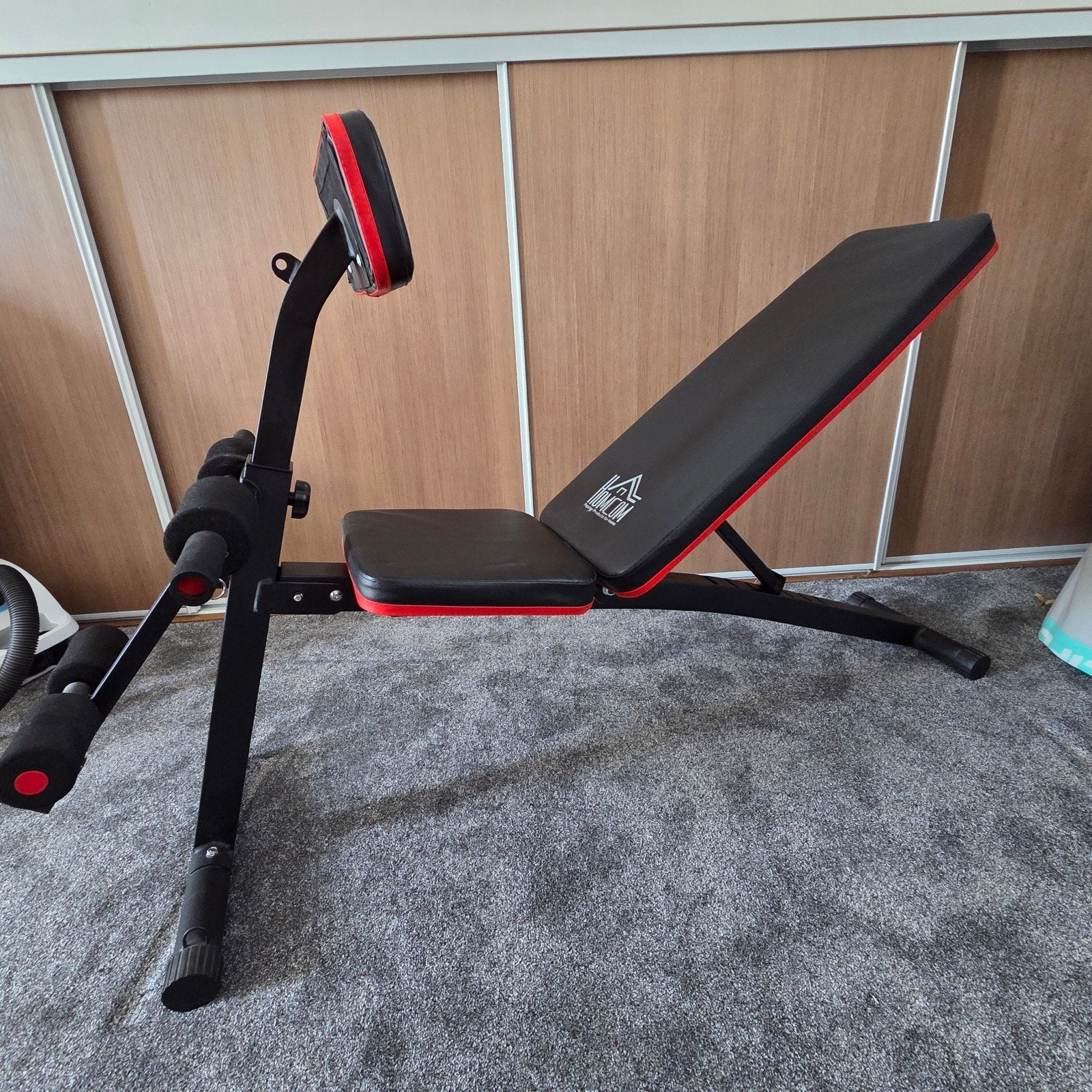 HOMCOM A91-072 Multifunctionele fitness apparaat Zwart/Rood, Ophalen, Zo goed als nieuw