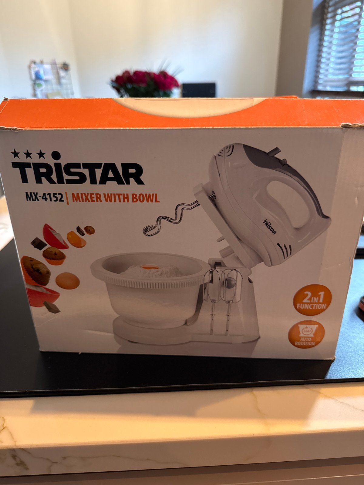 Tristar MX-4152 Mixer met kom - Zo goed als nieuw, Witgoed en Apparatuur, Ophalen, 3 snelheden of meer, Zo goed als nieuw, 2 tot 3 liter