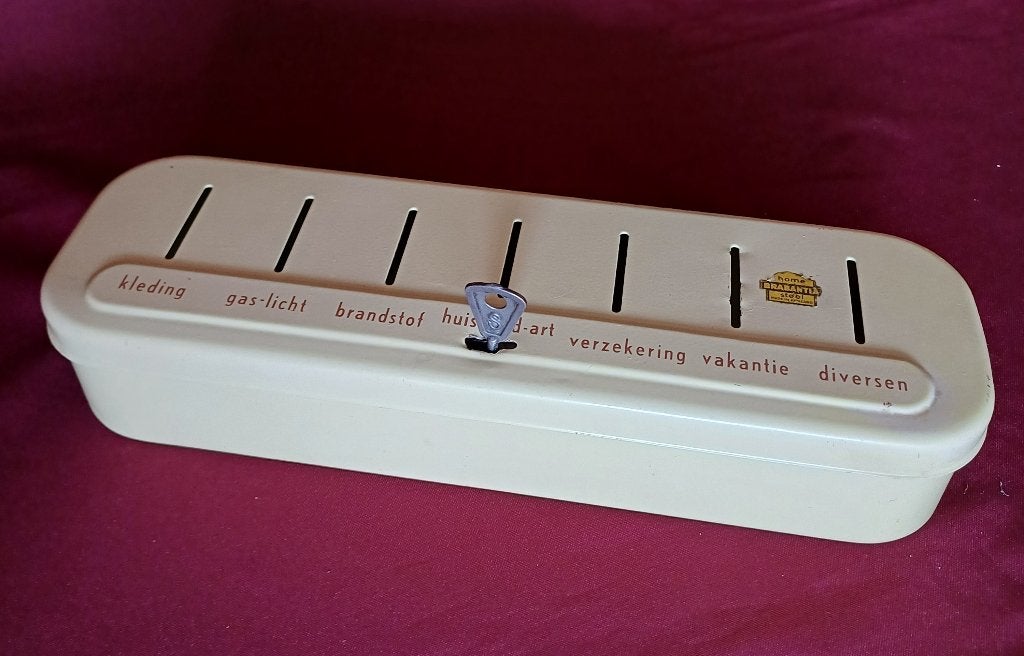 origineel Brabantia geldkistje ( met sleuteltje ), Ophalen of Verzenden