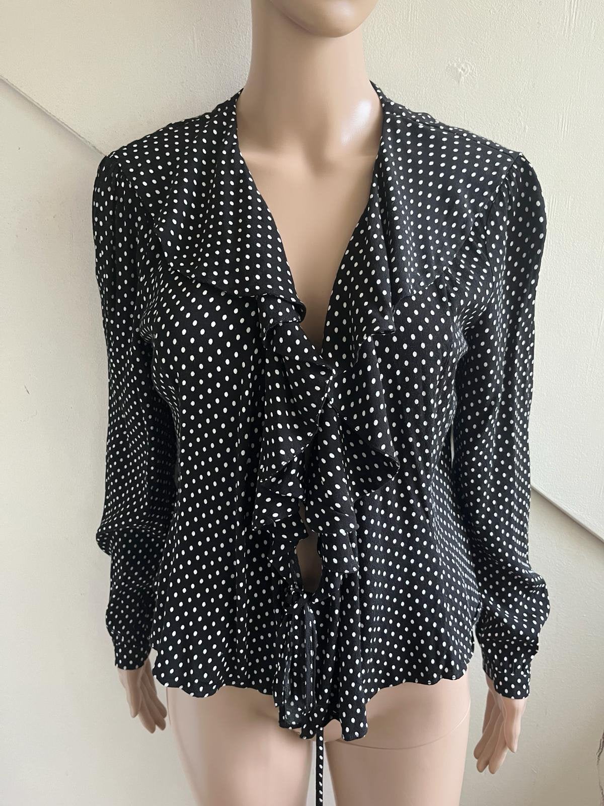 &Other Stories dun vestje of blouse maat 40 zwart wit, Ophalen of Verzenden, Zo goed als nieuw, Maat 38/40 (M), Zwart