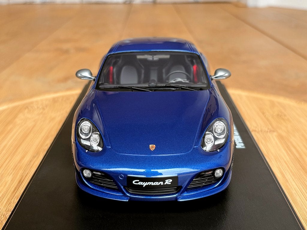 Porsche Cayman R 987 blauw 1:18 GT Spirit GT901 nieuw in ovp, Ophalen of Verzenden, Nieuw, Auto, Overige merken