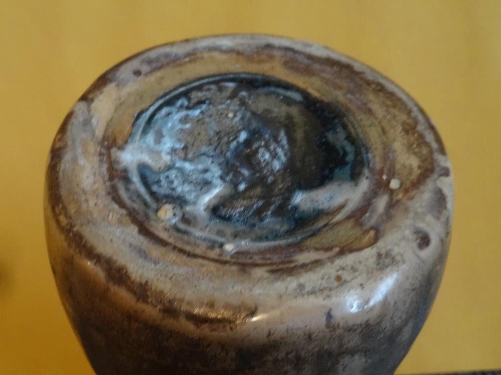 Hoge vaas met prachtig glazuur, Scandinavisch, Zweden?, Verzenden
