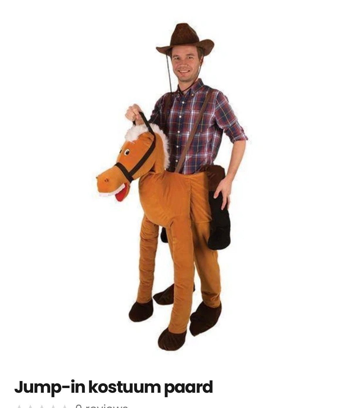 Jump-in kostuum paard - Cowboy/Cowgirl verkleedkleding, Ophalen of Verzenden, Zo goed als nieuw