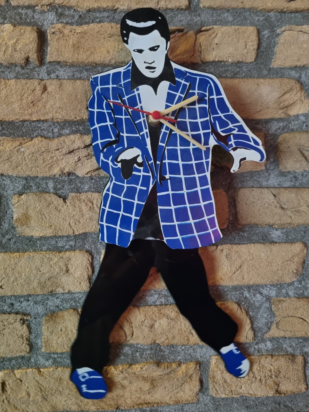 Unieke Elvis Presley Wandklok - Vintage Stijl, Ophalen, Gebruikt