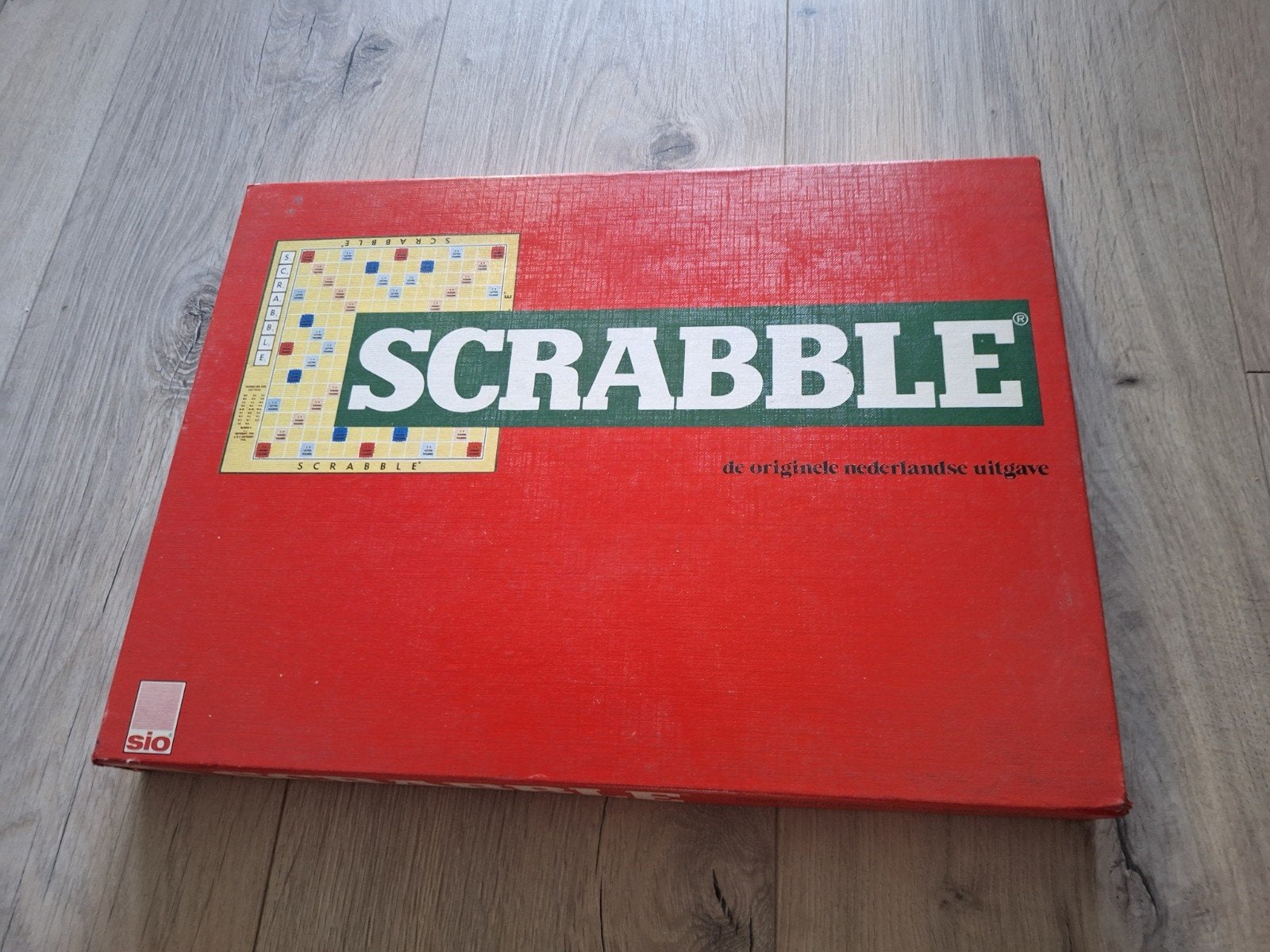 scrabble spel houten blokjes draaischijf, Ophalen of Verzenden, Zo goed als nieuw