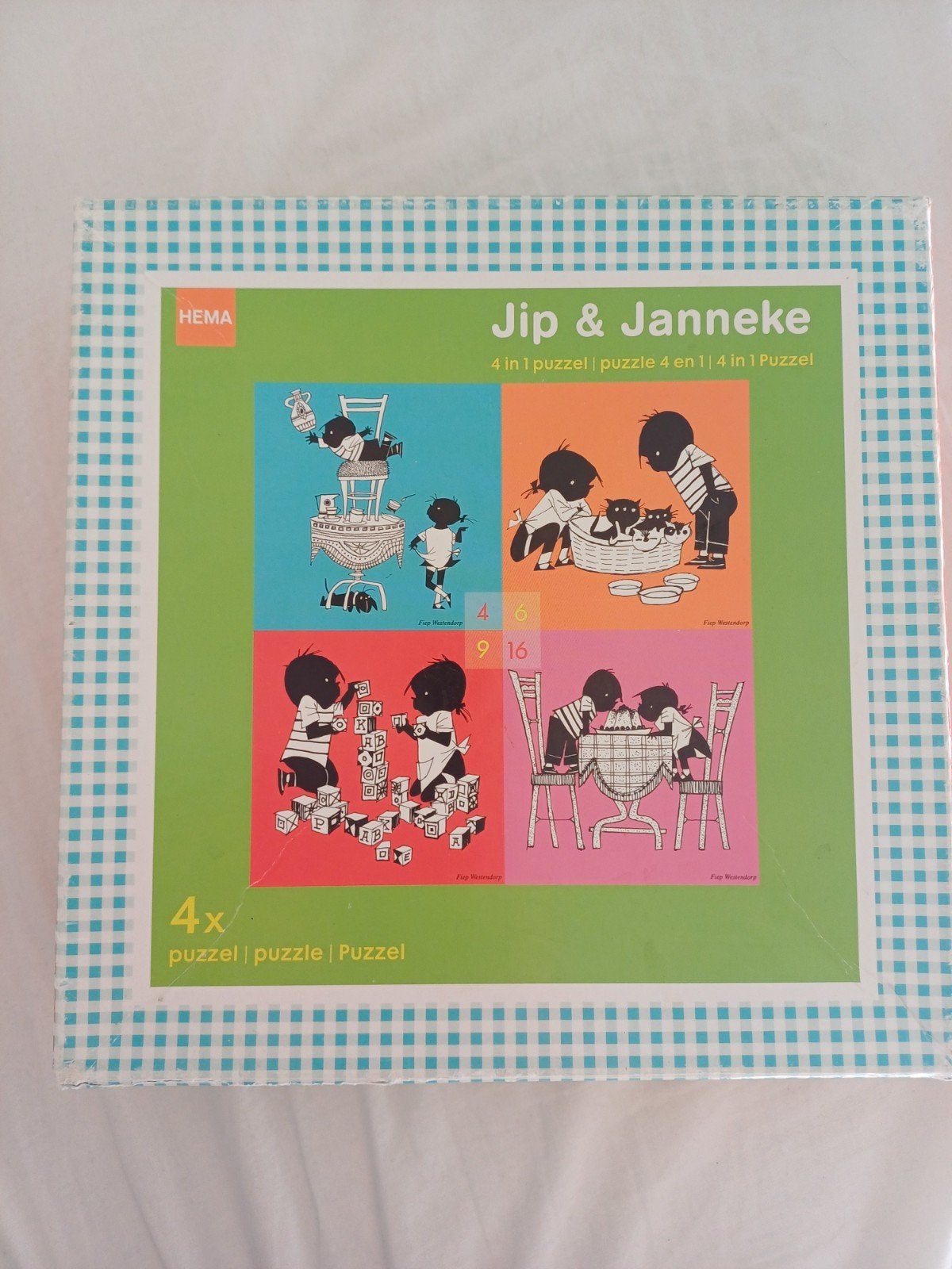 Jip en Janneke puzzel, Ophalen of Verzenden, Minder dan 10 stukjes, Gebruikt, 6 maanden tot 2 jaar