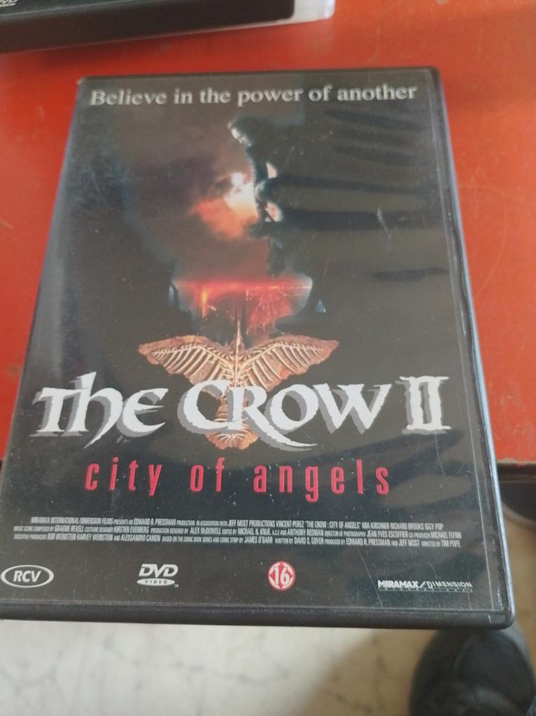 The Crow II: City of Angels DVD - Actiethriller, Vanaf 16 jaar, Ophalen of Verzenden, Gebruikt, Actiethriller