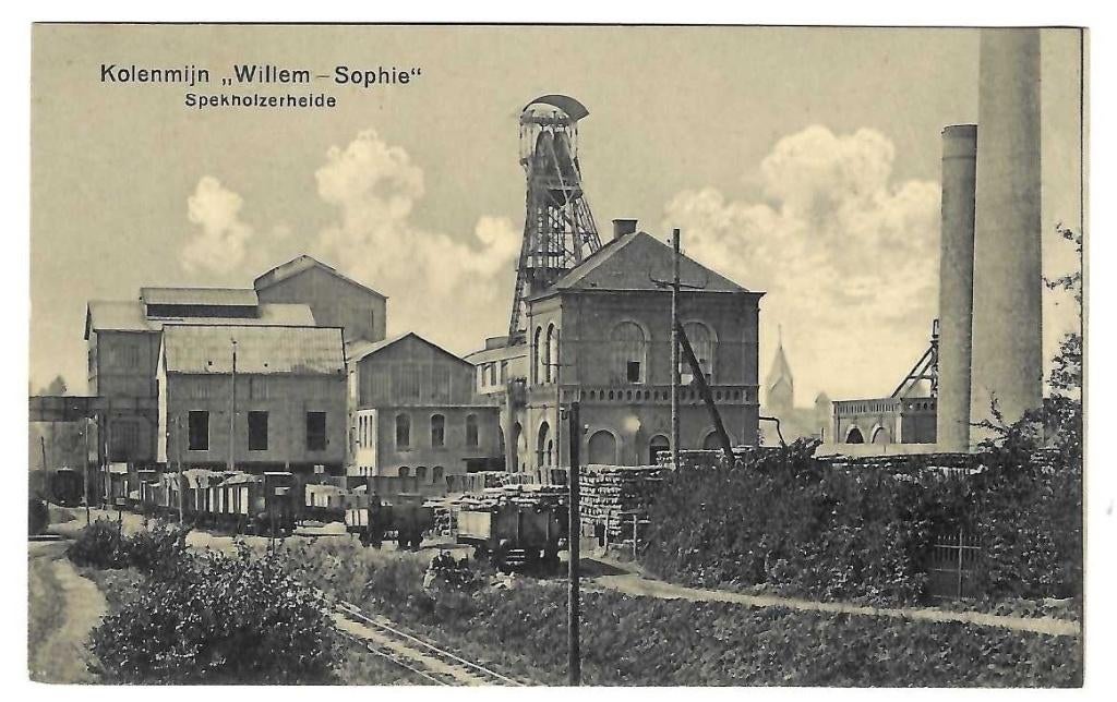 Spekholzerheide bij Kerkrade - Kolenmijn Willem-Sophie, Verzenden, 1920 tot 1940, Ongelopen, Limburg