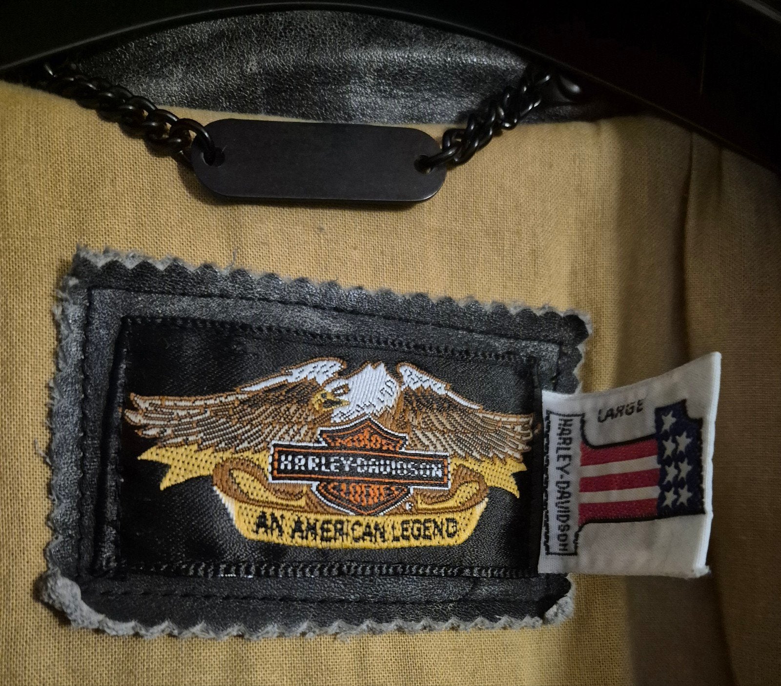 Prachtige Harley-Davidson leren motorjas L met vintage look, Motoren, Kleding | Motorkleding, Ophalen, Harley-Davidson, Heren