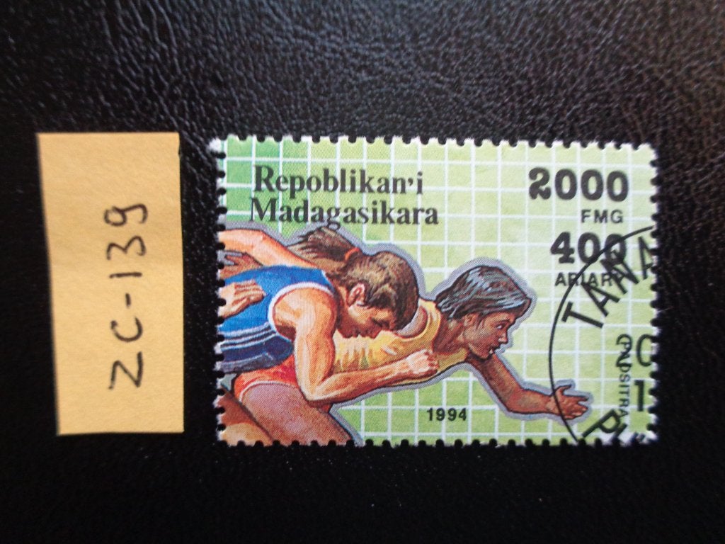 madagascar - olympische sport 1994 (zc-139), Ophalen of Verzenden, Overige landen, Gestempeld