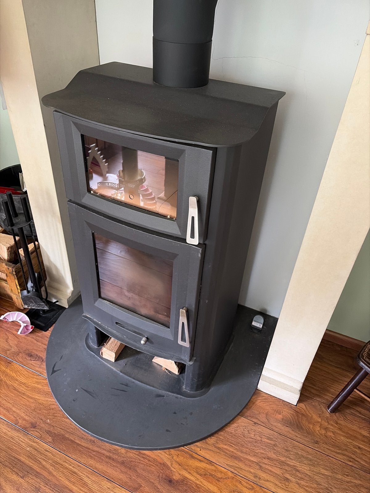 Bronpi Houtkachel met Oven 13 kW - Vrijstaand, Huis en Inrichting, Kachels, Ophalen, Gebruikt, Houtkachel, Vrijstaand