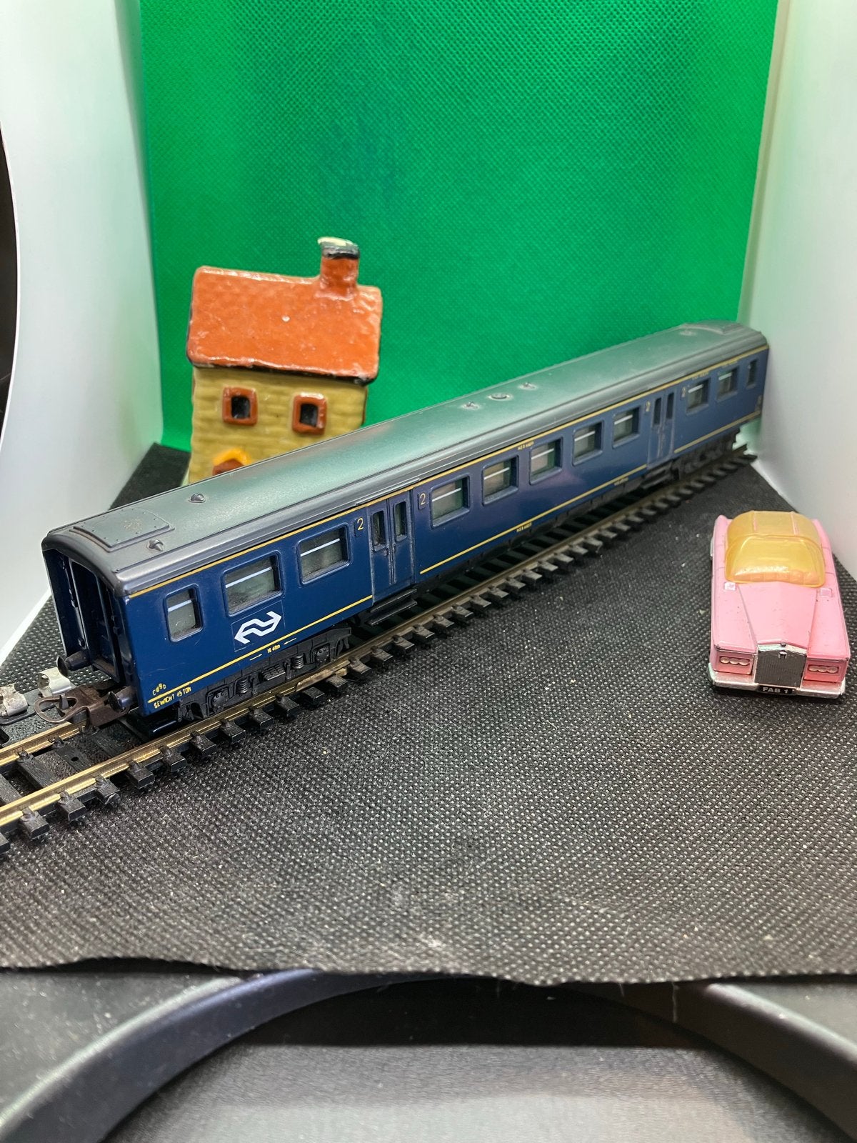 Lima H0 NS Intercity Rijtuig - Blauw met Gele Band, Gebruikt, Gelijkstroom, Wagon, Ophalen of Verzenden