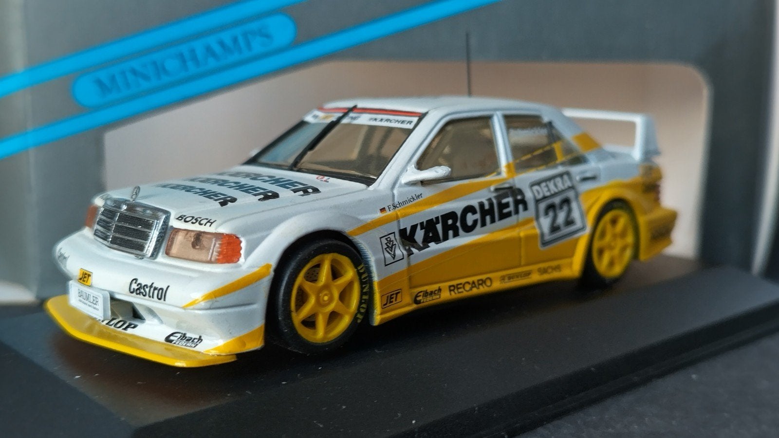Mercedes Benz 190 E DTM Evo karcher1:43 Minichamps Pol, Auto, Verzenden, ., Nieuw
